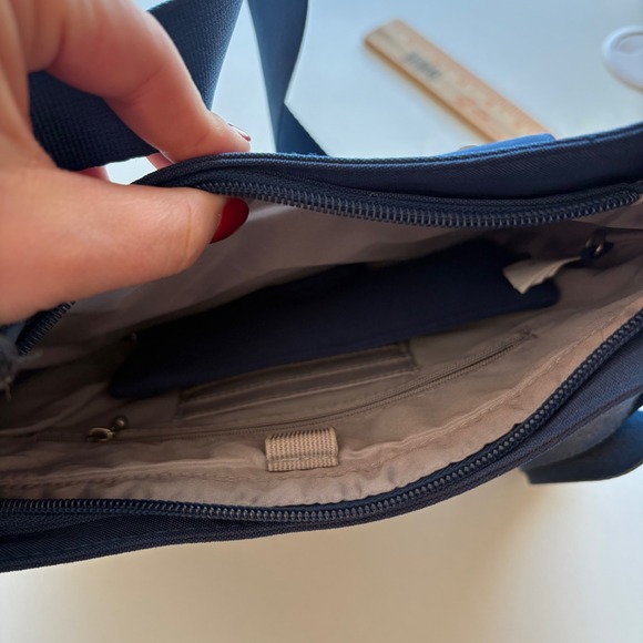 Baggallini Navy Blue Nylon Crossbody Bag With Multiple Pockets - Picture 4 of 7